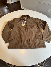NWT Costco Viral TikTok Wrangler Canvas Work Jacket S Brown Hard To Find Rare