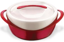 Large Insulated Casserole Dish with Lid 3.6 qt. Elegant Hot Pot Food Warmer/Cool