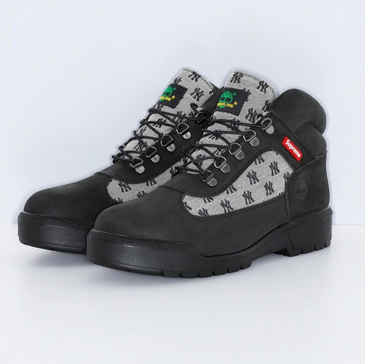 Timberland Field Boots Supreme New York Yankees noir US8,5 EU 42 AUTHENTIQUE