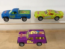 Lot Of 3 Racing Champions 1998 Scooby Doo Cars Truck Bronco Shaggy Daphne Fred
