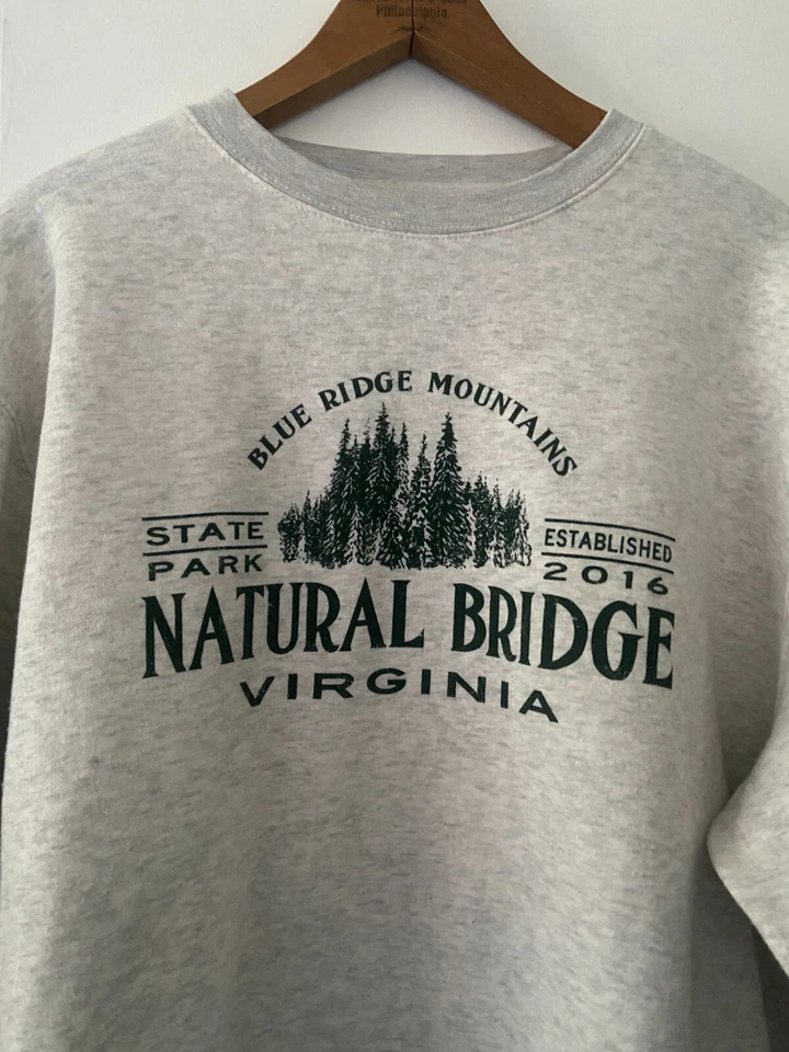 Толстовка женская Blue Ridge Mountains State Park большая натуральный мост Virginia - Изображение 2 из 4
