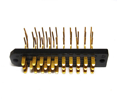 30-polige Amphenol Messerleiste, DIN 41622, Meßgeräte Stecker, vergoldet, NOS