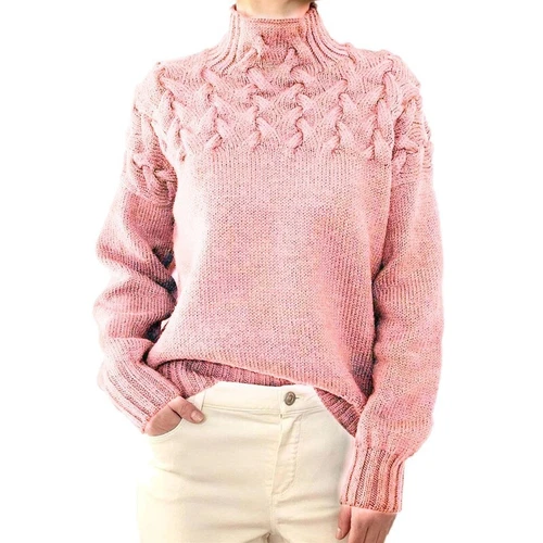 Damen Frauen Strick Rollkragen Pullover Langarm Winter Warm Pullover Oberteil! - Bild 13 von 33