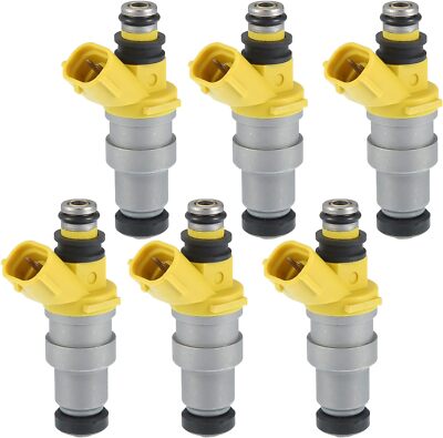 6pcs Fuel Injectors 23250-70040 23209-70040 for 1986-1988 Toyota Supra 3.0 I6