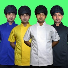 Five Star Short Sleeve Chef Jacket Available Different Colors for Unisex.