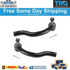 TRQ Outer Tie Rod End Pair Driver & Passenger Set For 2006-20 Toyota Scion Lexus