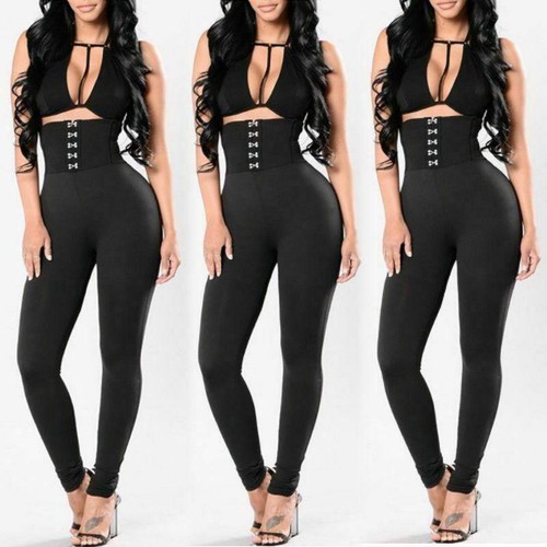 Pantalones De Tiro Alto Para Mujer Cintura Alta Levanta Cola Elegantes  Pantalã³n | eBay
