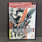 Metal Gear Solid 2 Sons of Liberty PlayStation 2 PS2 Game CIB Greatest Hits