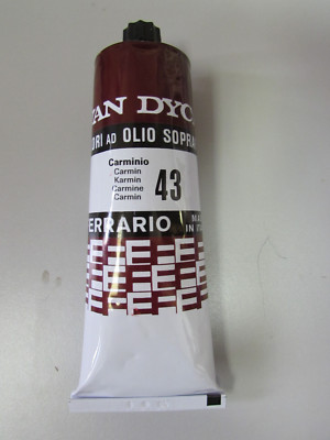 Ferrario VAN DYCK Finest oil colours Carmine Red #43    -150ML-TOP QUALITY