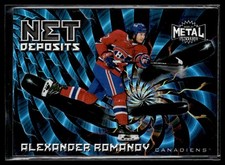 2020-21 Skybox Metal Universe Net Deposits Alexander Romanov Montreal Canadiens