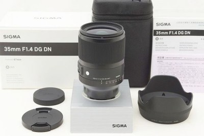 MINT SIGMA 35mm F1.4 DG DN Art Lens for Sony (E-mount) #25120105, original box a