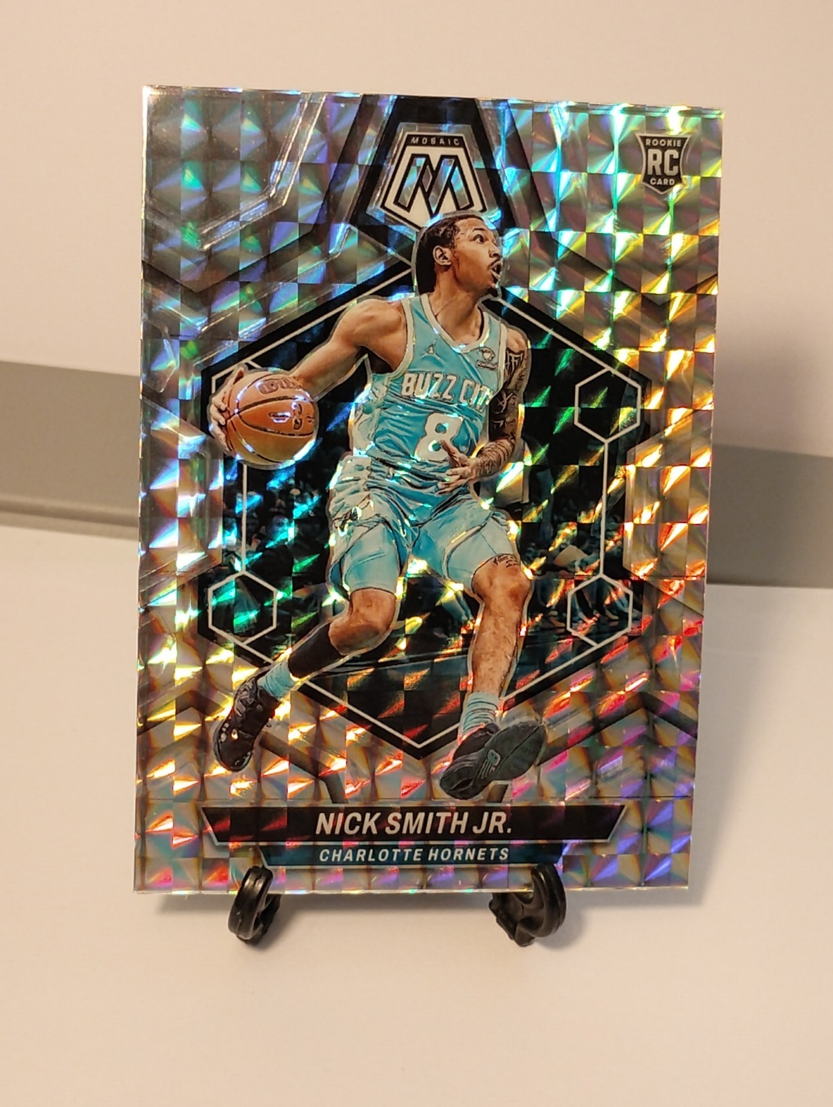 2023-24 Panini Mosaic - Rookies Silver Prizm #242 Nick Smith Jr. (RC)