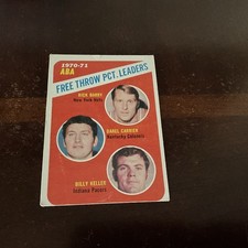 1971-72 Topps ABA League Leaders Rick Barry, Bill Keller, D Carrier #149 (RC)