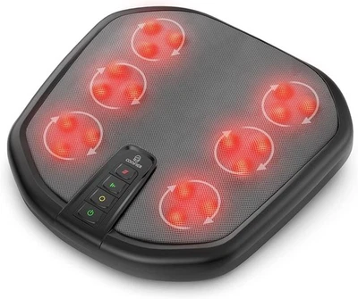 COMFIER Shiatsu Fußmassagegerät mit Wärmefunktion,18 Knetmassageköpfen zur Entspannung