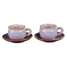 Special  Hagi Touen Hagi Murasaki Round Coffee Pair Purple 0.93   Made in Japan