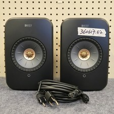 KEF LSX II Wireless Bookshelf Speakers Pair Black Used, No remote d