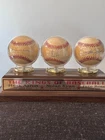 Kings of Baseball Nolan Ryan, Hank Aaron, Pete Rose Autographed Baseballs