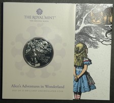 2021 Alice in Wonderland £5 Five Pounds Royal Mint BU Pack