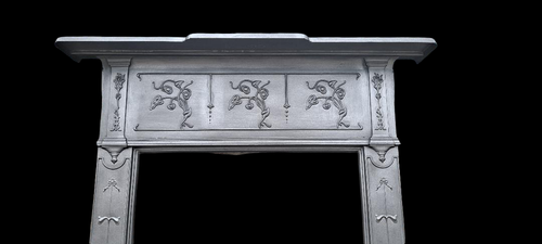 VICTORIAN CAST IRON FIREPLACE SURROUND........IDEAL FOR WOODBURNER OR STOVE - Picture 2 of 13