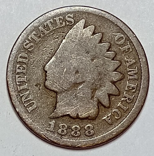 Indian Head Penny Lot of "1" VERY NICE 1888 GOOD OR BETTER°$ FREE SHIPPING $#C20