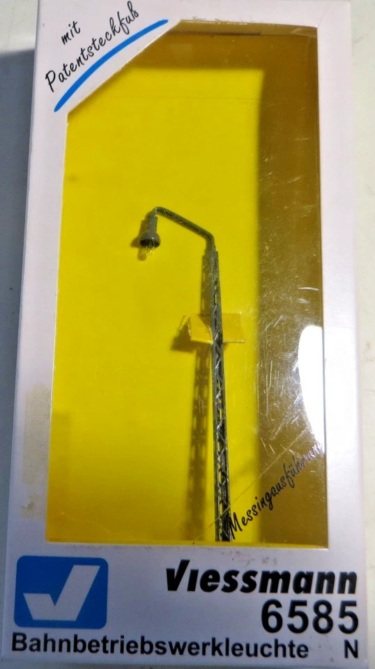 Viessmann 6585 N Bahnbetriebswerkleuchte Messing gut in OVP