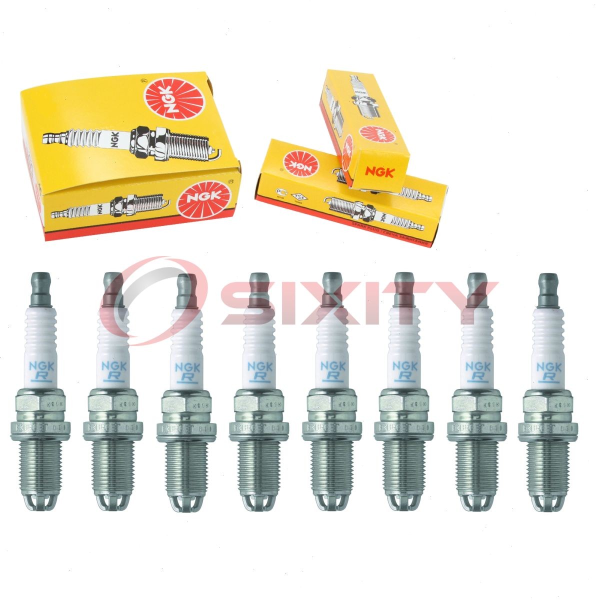 8 pc NGK 6992 BKUR6ETB Standard Spark Plugs for 46550991 0046550991 Ignition da