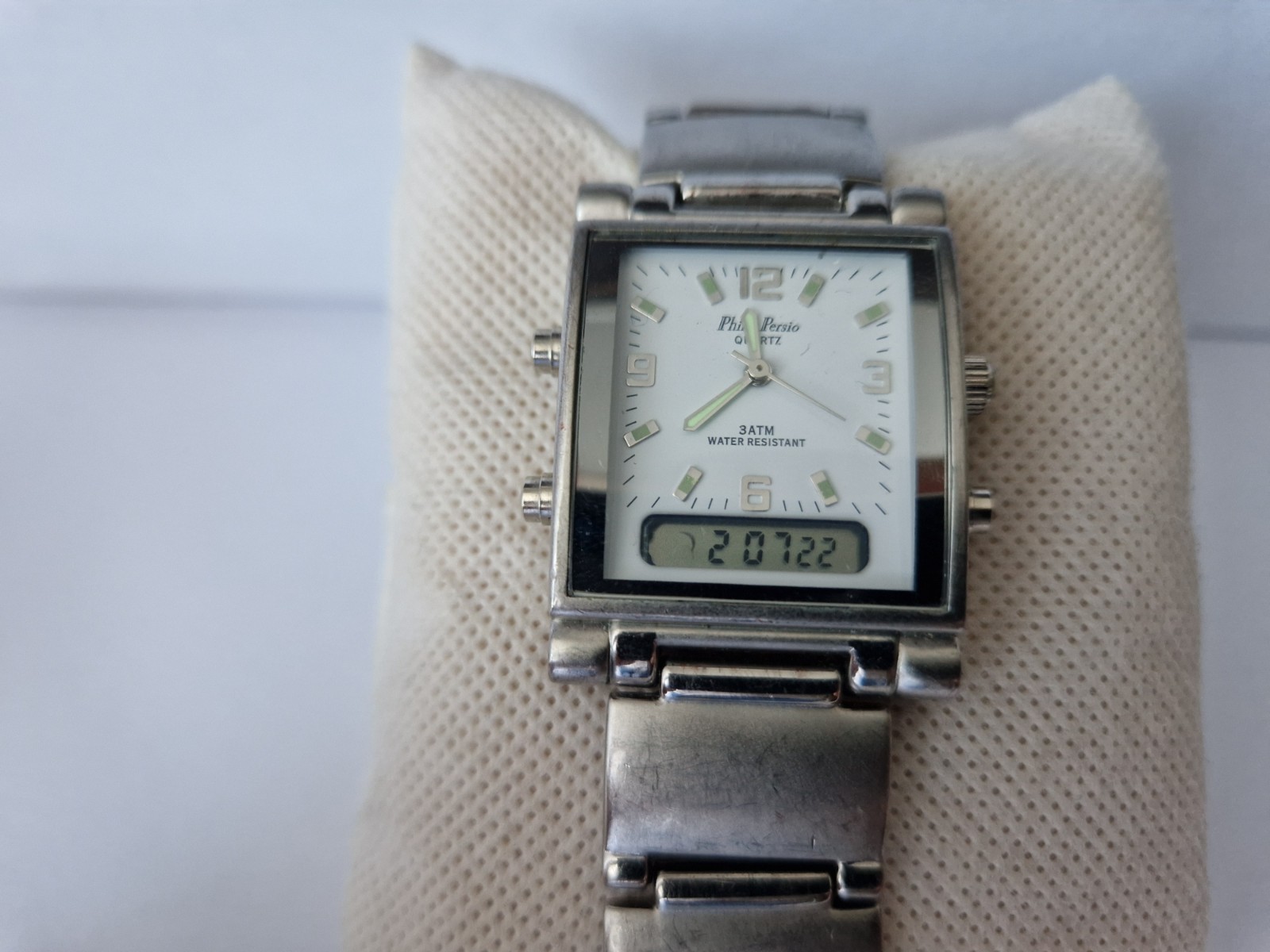 Philip Persio Quartz- Rectangular -Analog -Digita… - image 1