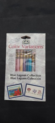 DMC COLOR VARIATIONS BLUE LAGOON COLLECTION - 8  SKEINS 8.7 YARDS EACH