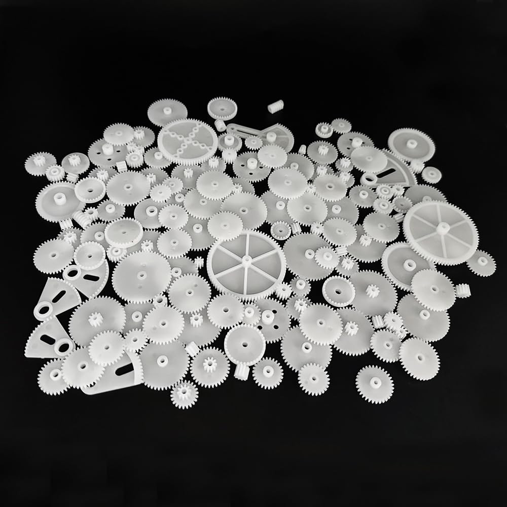 137PCS Small Motor Gears Plastic Gears for Motor RC Car Model Toy DIY Helicopter