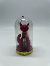 Vintage Max Factor “Sophisti-Cat” Perfume – Pink Flocked Cat Figurine (1960s)