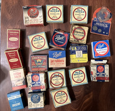 Vintage 16 Regular Mason Caps And Lids Boxes ...