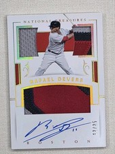 2018 National Treasures Rafael Devers  RC AUTO 12/25 On FIRE !!