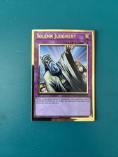 Yugioh Solemn Judgment - MAGO-EN051 - Premium Gold Rare - 1st Edition MISPRINT