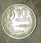 FRANCE 1955  10 francs  Great Luster  — photo 2