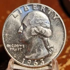 1963 D Washington Quarter BU Uncirculated Mint State 90% Silver 25c US Coin