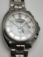 Citizen Attesa World Time Quartz Titanium Watch GMT wrist 19cm Solar