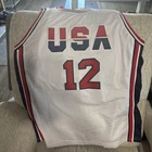 Dominique Wilkins Autographed USA Basketball Jersey SWAU COA Size XL