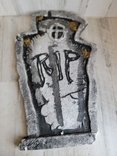 Tombstone AS IS large Rip foam Halloween prop decor
