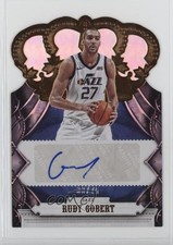 2017-18 Panini Crown Royale Crown Auto 33/75 Rudy Gobert #CA-RGB Auto 17d3