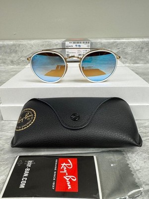 Ray-Ban Round Doucle Bridge RB3647N 001/4O 51-22 Sunglasses - Gold