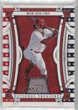 2023 Panini National Treasures Red White & Blue Materials 11/49 Won-Bin Cho 1co7