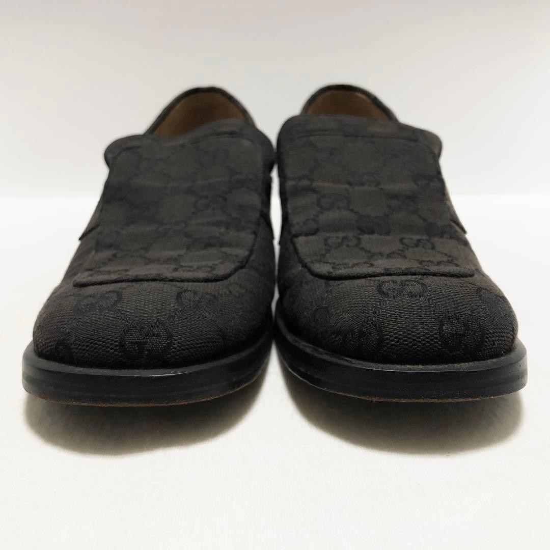 Gucci Deck Shoes Loafers GG Black Canvas Size 37 US About 7 For Women thumbnail 17
