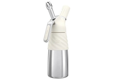 Sahnespender 500ml Edelstahl Weiß inkl. 3 Tüllen spülmaschinenfest