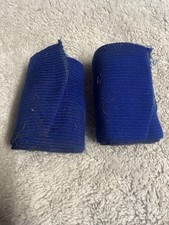 Pair Blue Stretch Exercise Bandages. Touch close fastening.