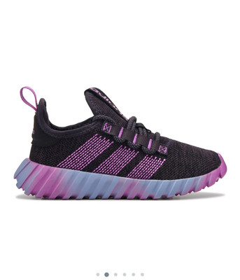 Adidas Kaptir Flow Little/Big Kids Aurora Black/Purple Burst/Blue (IH9905)