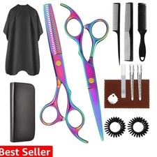 Hair Cutting Scissors Set, Professional Haircut Scissors Kit with Cutting Sci...