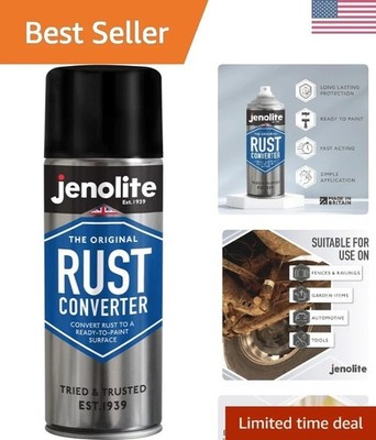 Rust Converter Spray for Metal 400 ml 13.52 fl oz. All In One Fast Acting Epo...