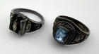 Sterling Silver Class Rings Lot of 2 Vintage 9.9g