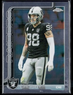 2025 Topps Chrome MAXX CROSBY #180 Las Vegas Raiders