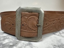 Mattel Toy Western Cowboy Belt Tooled-Like Plastic 1969 VTG Kids No Gun Holster